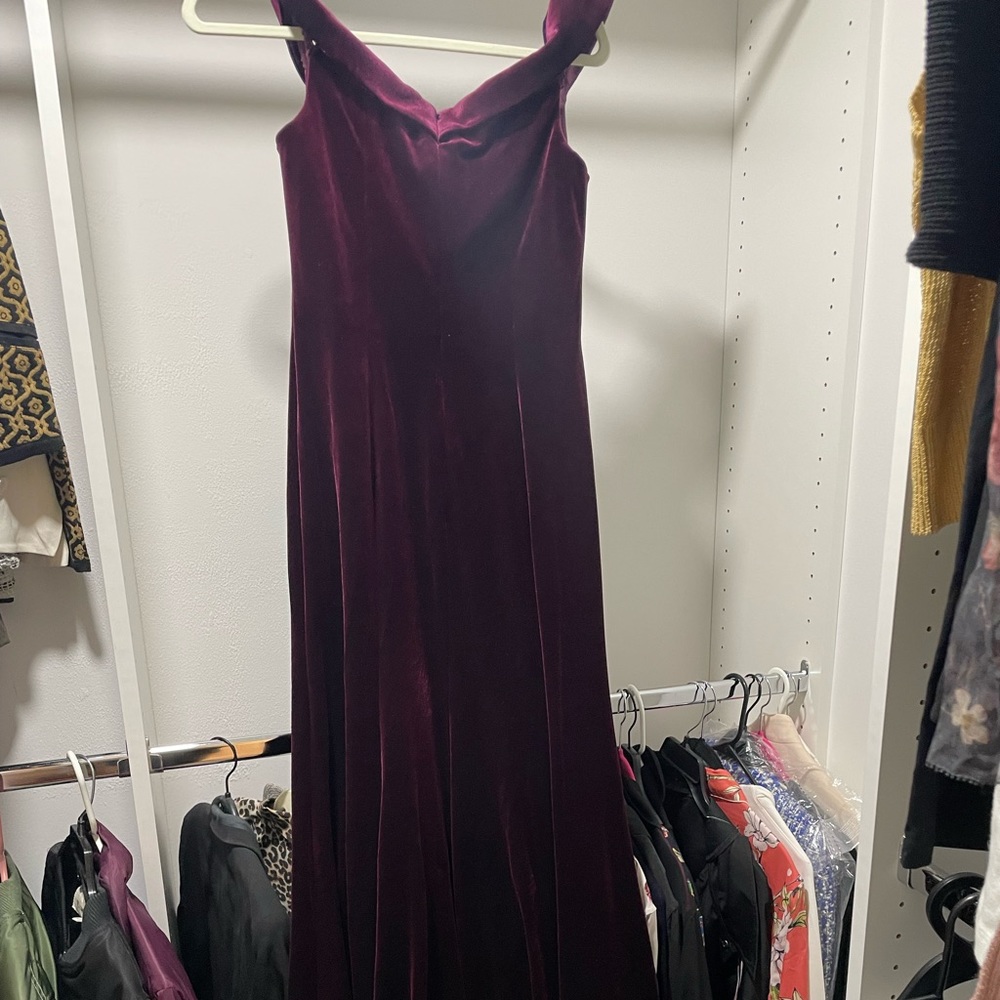 Jovani Velvet Floor Length Gown